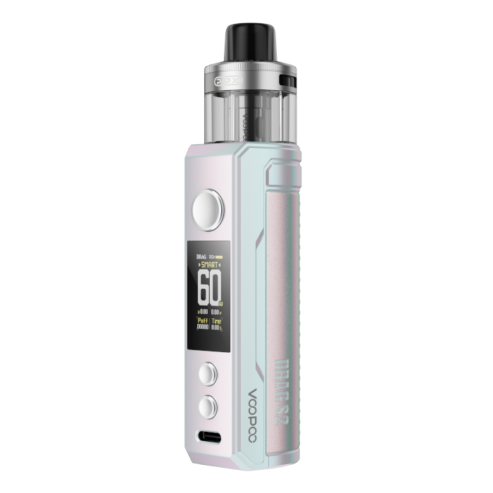 VooPoo Drag S2 Pod Vape Kit | 2500mAh - Colorful Silver image