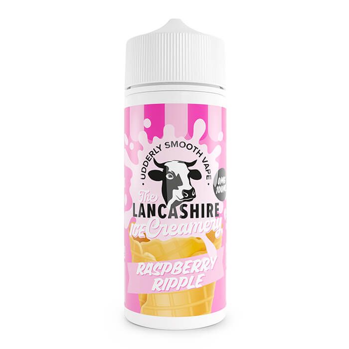 Lancashire Creamery 100ml 70/30 VG/PG E-Liquid Shortfill - Raspberry Ripple image