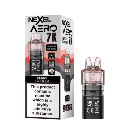 Nexel Aero 7000 Replacement Prefilled Pod - Berry Cooler image