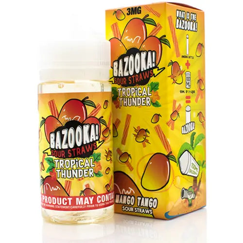 Bazooka Sour Straws E-Liquid 100ml  70/30 VG/PG image 1