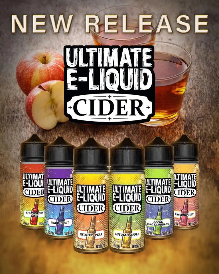 Ultimate E Liquid Cider Range 100ml Shortfill  70/30 VG/PG image 0