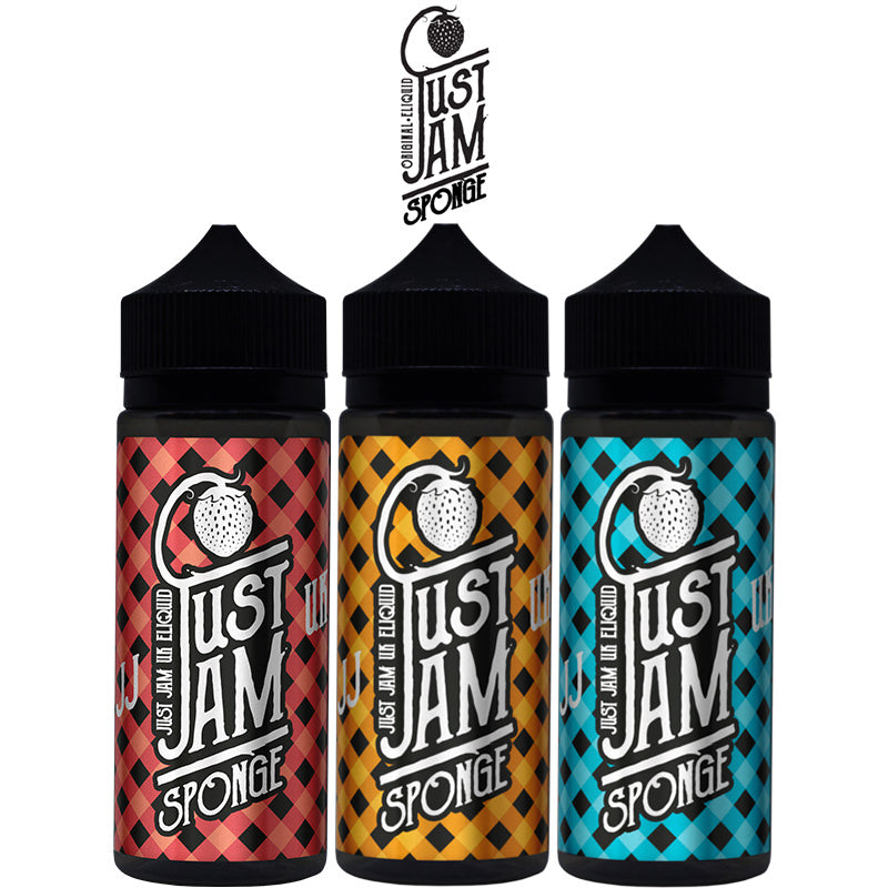 Just Jam Sponge E Liquid Range 100ml Shortfill  70/30 VG/PG image 0