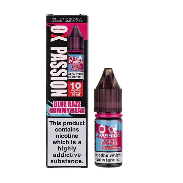OXVA OX Passion Nic Salts 10ml - 10MG - Blue Razz Gummy Bear image