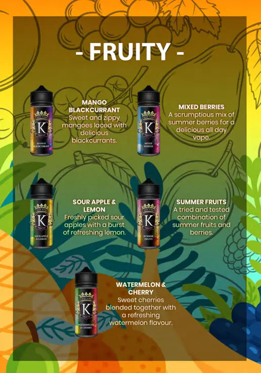 Juice Kings 100ml Shortfill | Fruity Range  70/30 VG/PG image 1