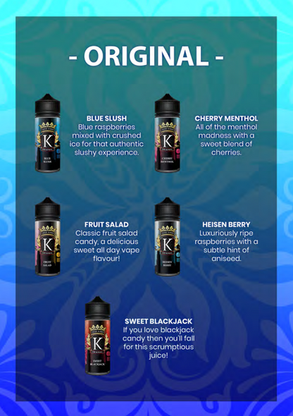 Juice Kings 100ml Shortfill | Original Range  70/30 VG/PG image 1