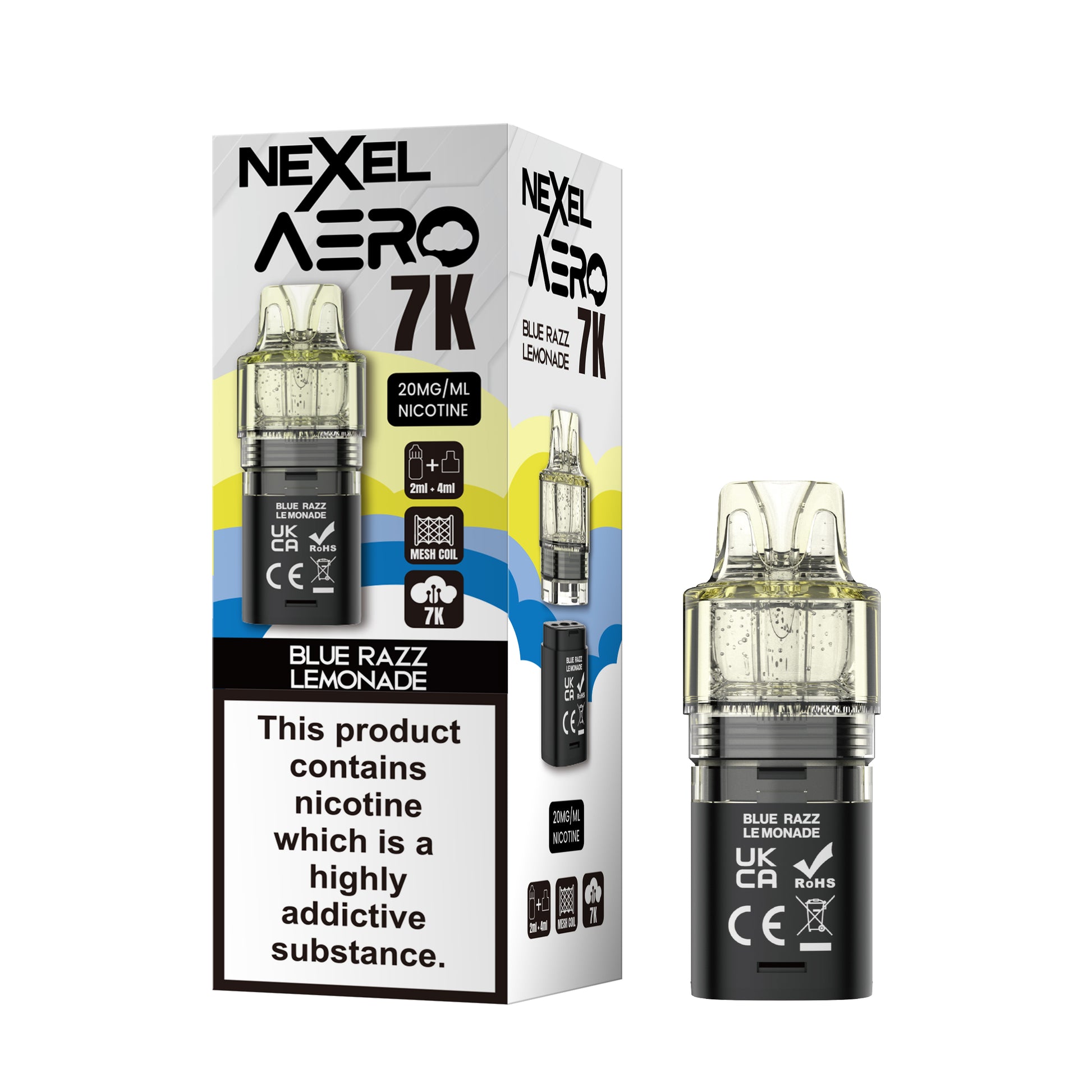 Nexel Aero 7000 Replacement Prefilled Pod - Blue Razz Lemonade image