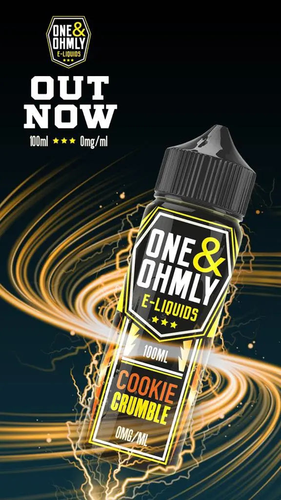 One & Ohmly E-liquid 100ml Shortfill  70/30 VG/PG - Cookie Crumble image