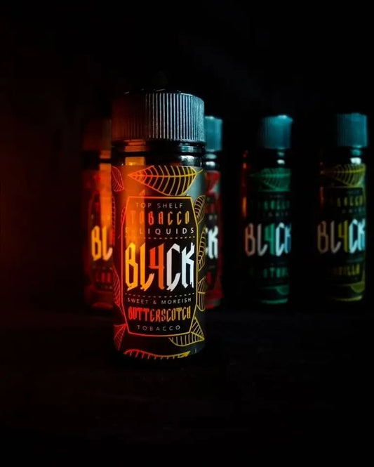 BL4CK E Liquid Tobacco Range 100ml Shortfill by Frumist  70/30 VG/PG image 0