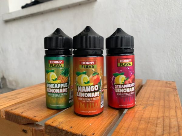 Horny E Liquid Lemonade 100ml Shortfill  70/30 VG/PG image 0