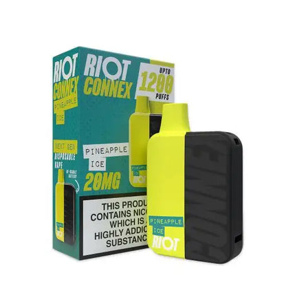 Riot Squad Connex Prefilled Pod Vape Kit | 1200 Puffs | 20MG - Pineapple Ice image