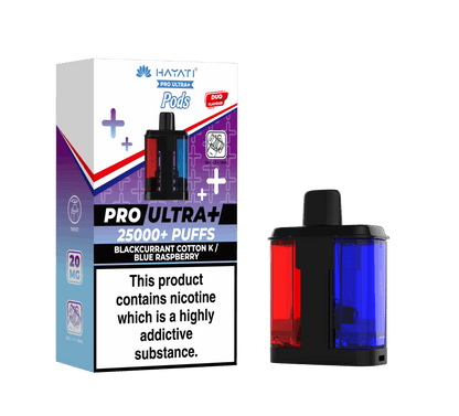 Hayati Pro Ultra Plus 25K Prefilled Pods - Blackcurrant Cotton K / Blue Raspberry image