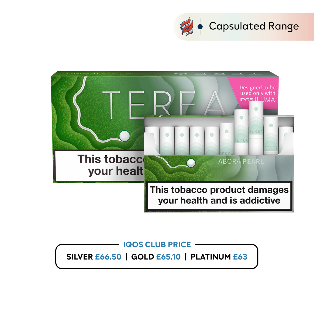 IQOS TEREA | Heat-Not-Burn Tobacco Sticks | 15 Variants (20pcs/pack) - Abora Pearl image