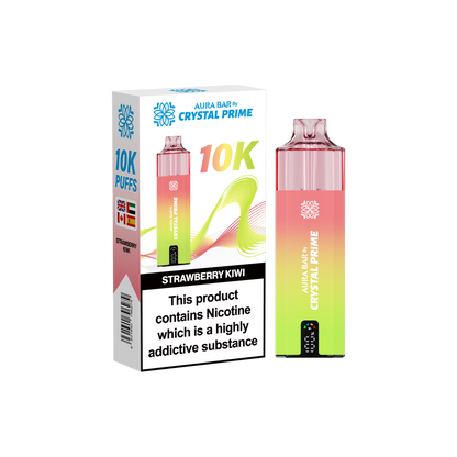 Crystal Prime Aura Bar 10K Prefilled Vape Kit - Strawberry Kiwi image