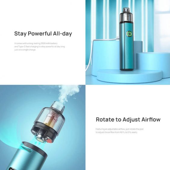Aspire BP STIK Rechargeable Pod Kit 80W 2500mAh image 1