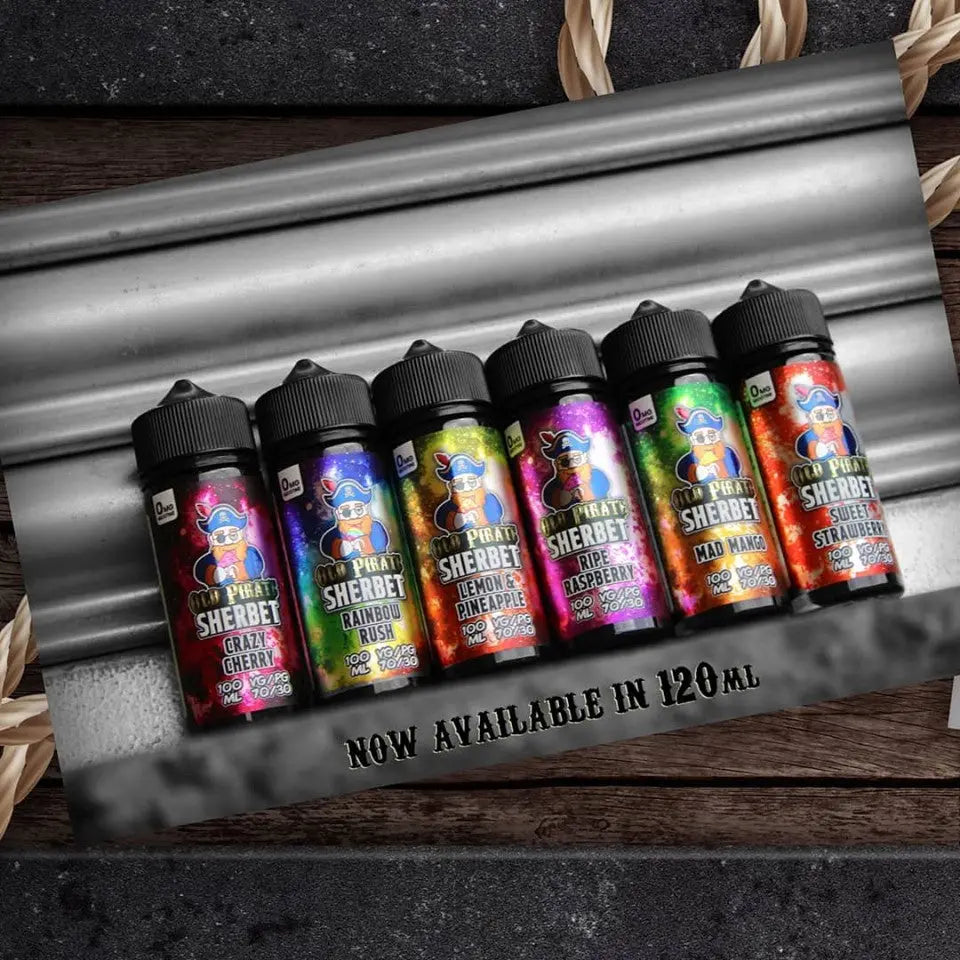 Old Pirate E-Liquid 100ml Shortfill - Sherbet Series  70/30 VG/PG image 0