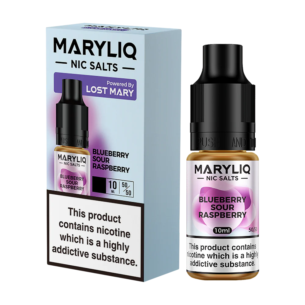 Lost Mary MARYLIQ Nic Salts 10ml - 20MG - Blueberry Sour Raspberry image