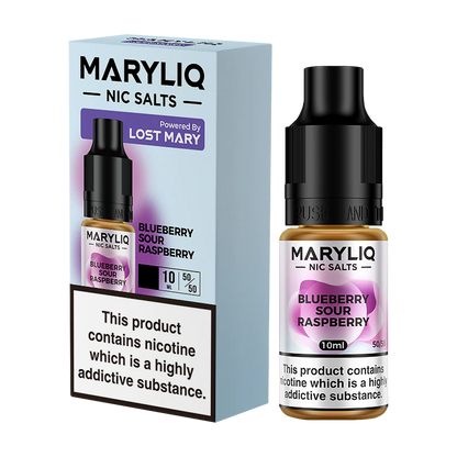 Lost Mary MARYLIQ Nic Salts 10ml - 20MG - Blueberry Sour Raspberry image