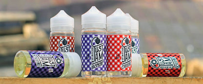 Just Jam E Liquid 100ml Shortfill  70/30 VG/PG - On Scone image
