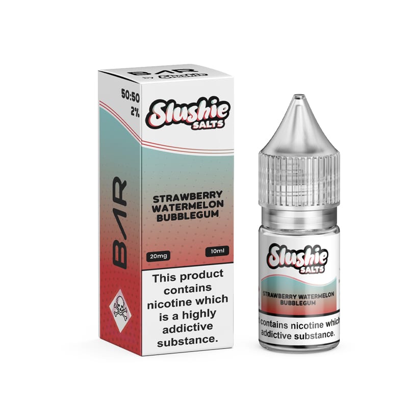 BAR Salts by Slushie 10ml - 20MG - Strawberry Watermelon Bubblegum image