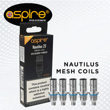 Aspire Nautilus 2S Coils | 0.4 | 0.7 Mesh | 5pcs/pack image 0