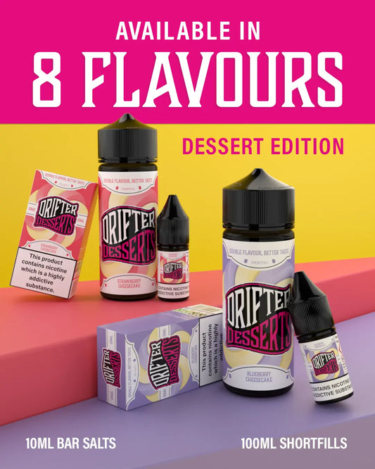 Drifter Desserts Bar Juice 100ml E-Liquid Shortfill 50/50 VG/PG Drifter