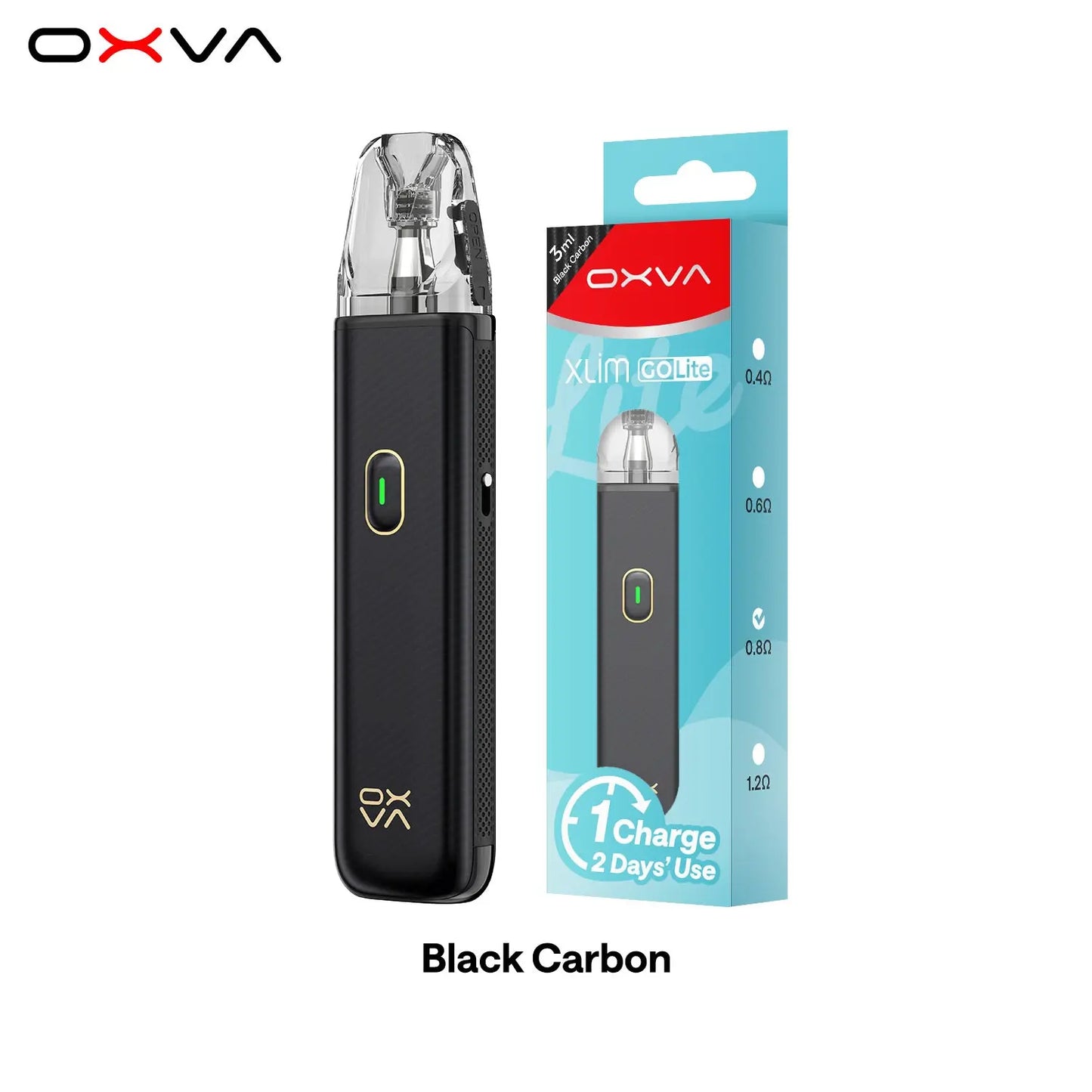 Oxva Xlim GO Lite Pod Kit Black Carbon