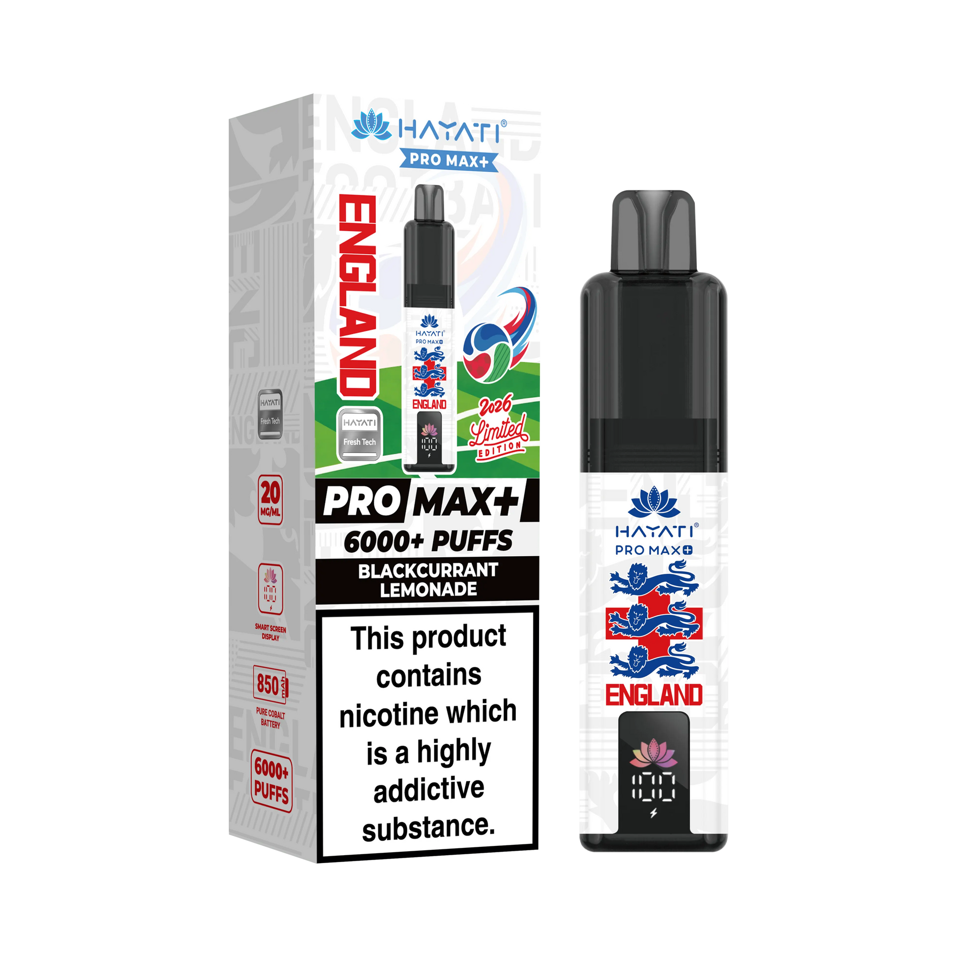 Hayati Pro Max+ 6000 World Cup (England)