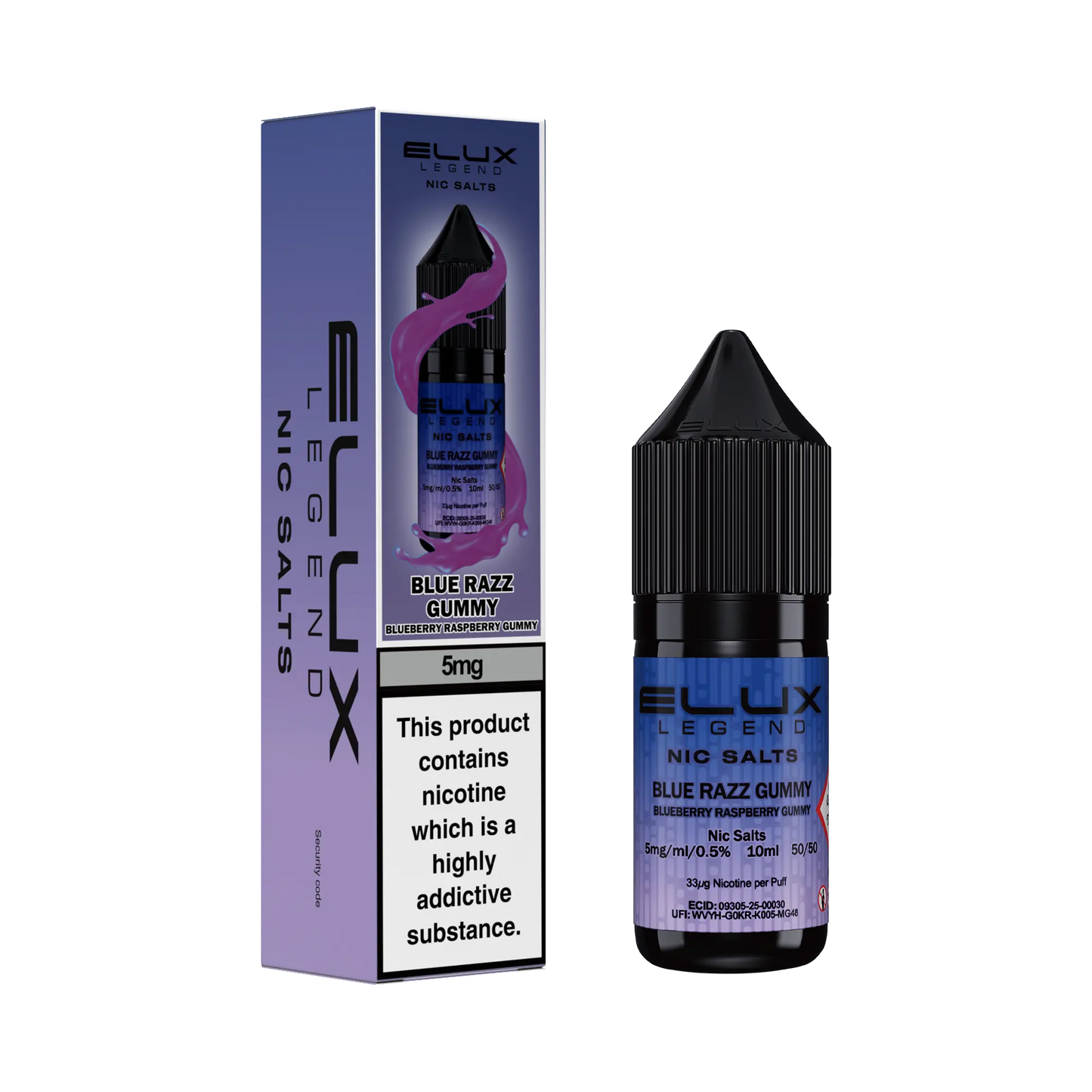 Elux Legend Nic Salts 10ml - 5mg Elux