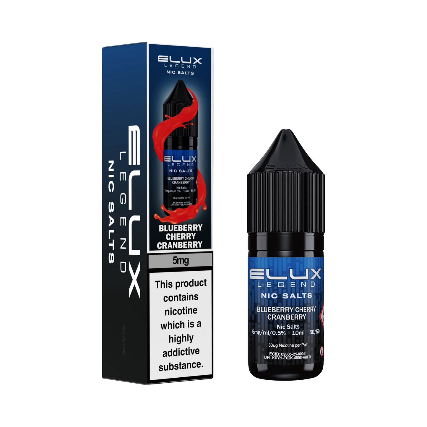 Elux Legend Nic Salts 10ml - 5mg Elux