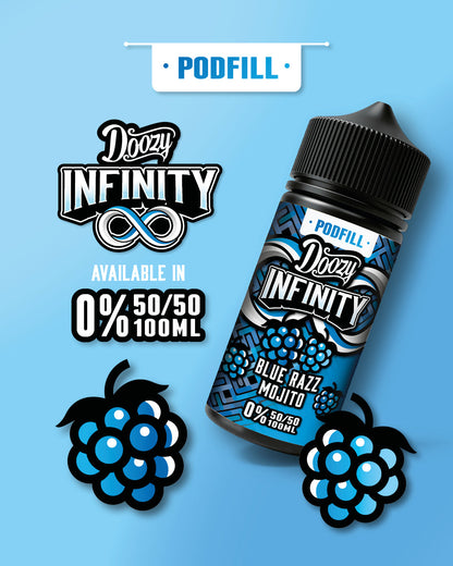 Doozy Infinity Pod Fill 50/50 100ml Shortfill E-Liquid Doozy