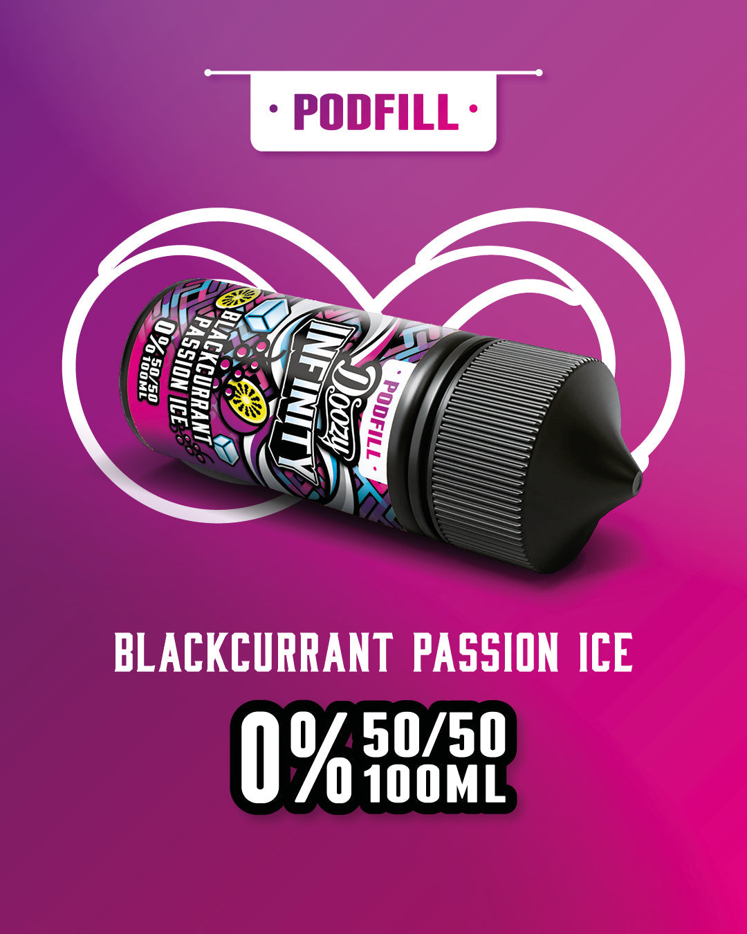 Doozy Infinity Pod Fill 50/50 100ml Shortfill E-Liquid