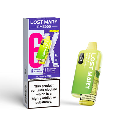 Lost Mary BM6000 Pod Kit – Rechargeable Refillable Vape | 6000 Puffs | 20mg