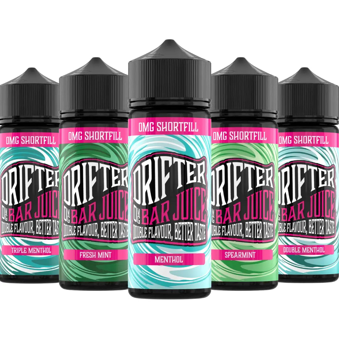 Drifter Bar Juice Menthol Range 100ml 50/50 Shortfill E-Liquid
