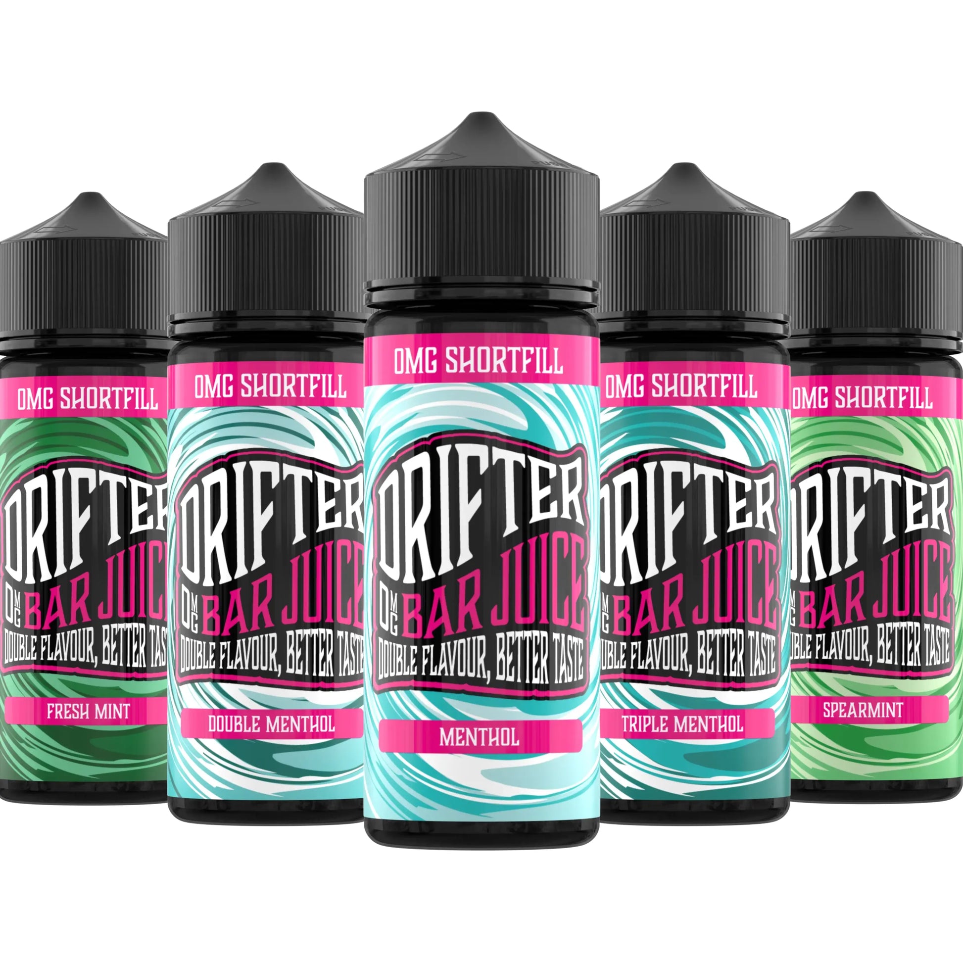 Drifter Bar Juice Menthol Range 100ml 50/50 Shortfill E-Liquid