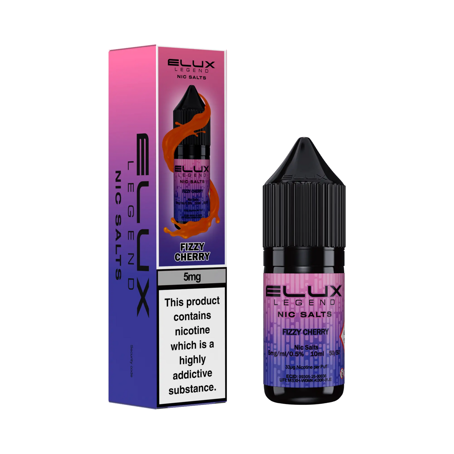 Elux Legend Nic Salts 10ml - 5mg Elux