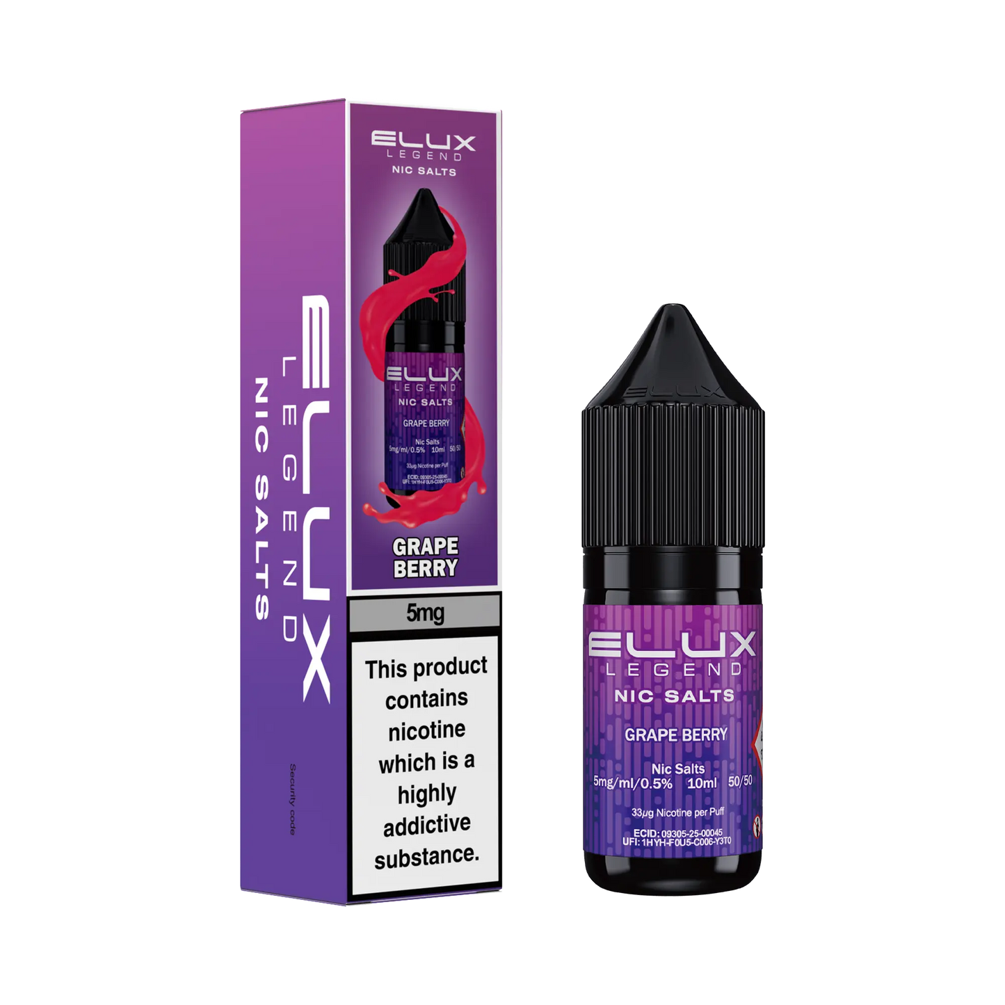 Elux Legend Nic Salts 10ml - 5mg Elux