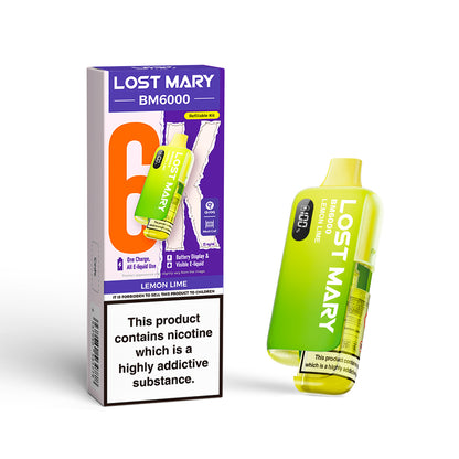 Lost Mary BM6000 Pod Kit – Rechargeable Refillable Vape | 6000 Puffs | 20mg
