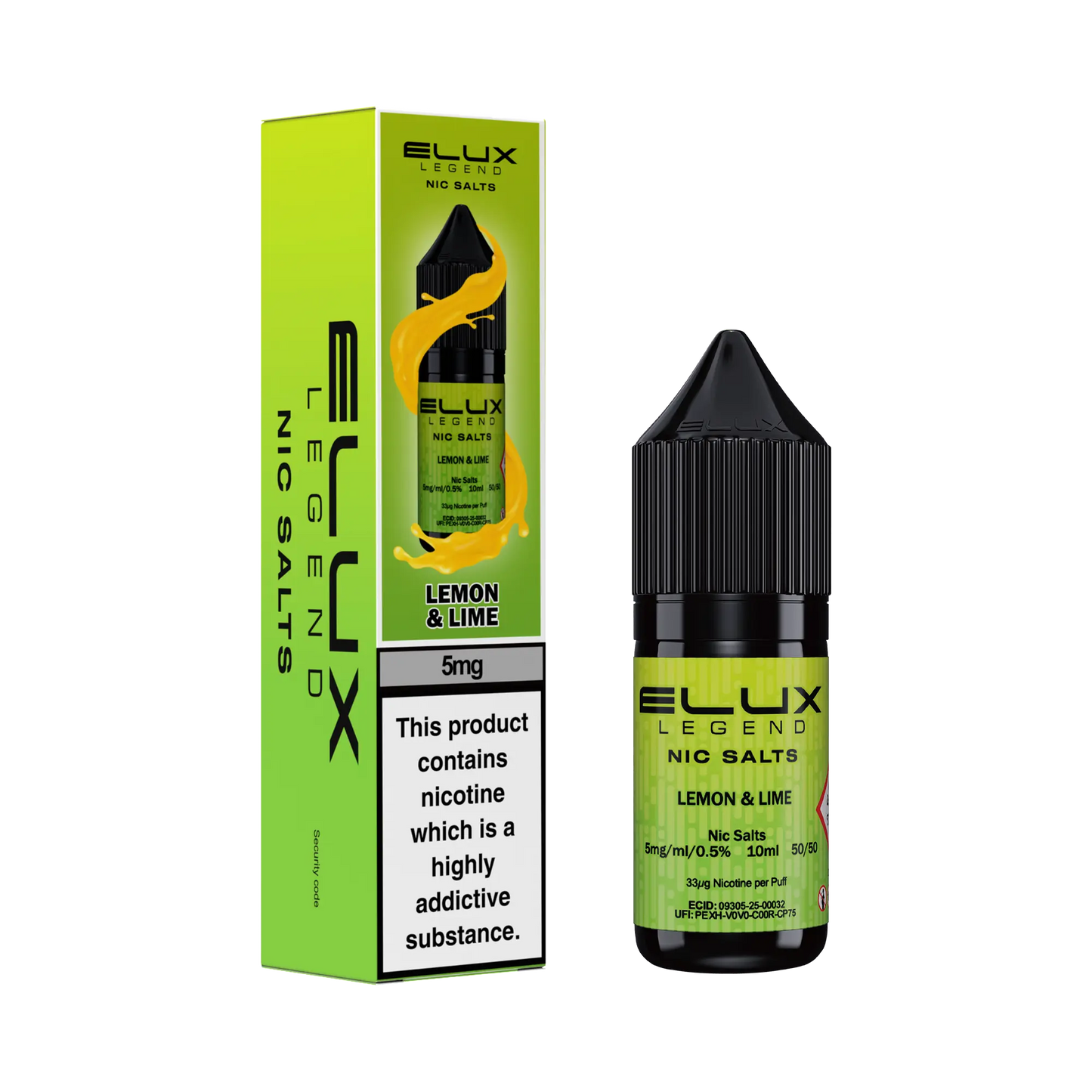 Elux Legend Nic Salts 10ml - 5mg Elux