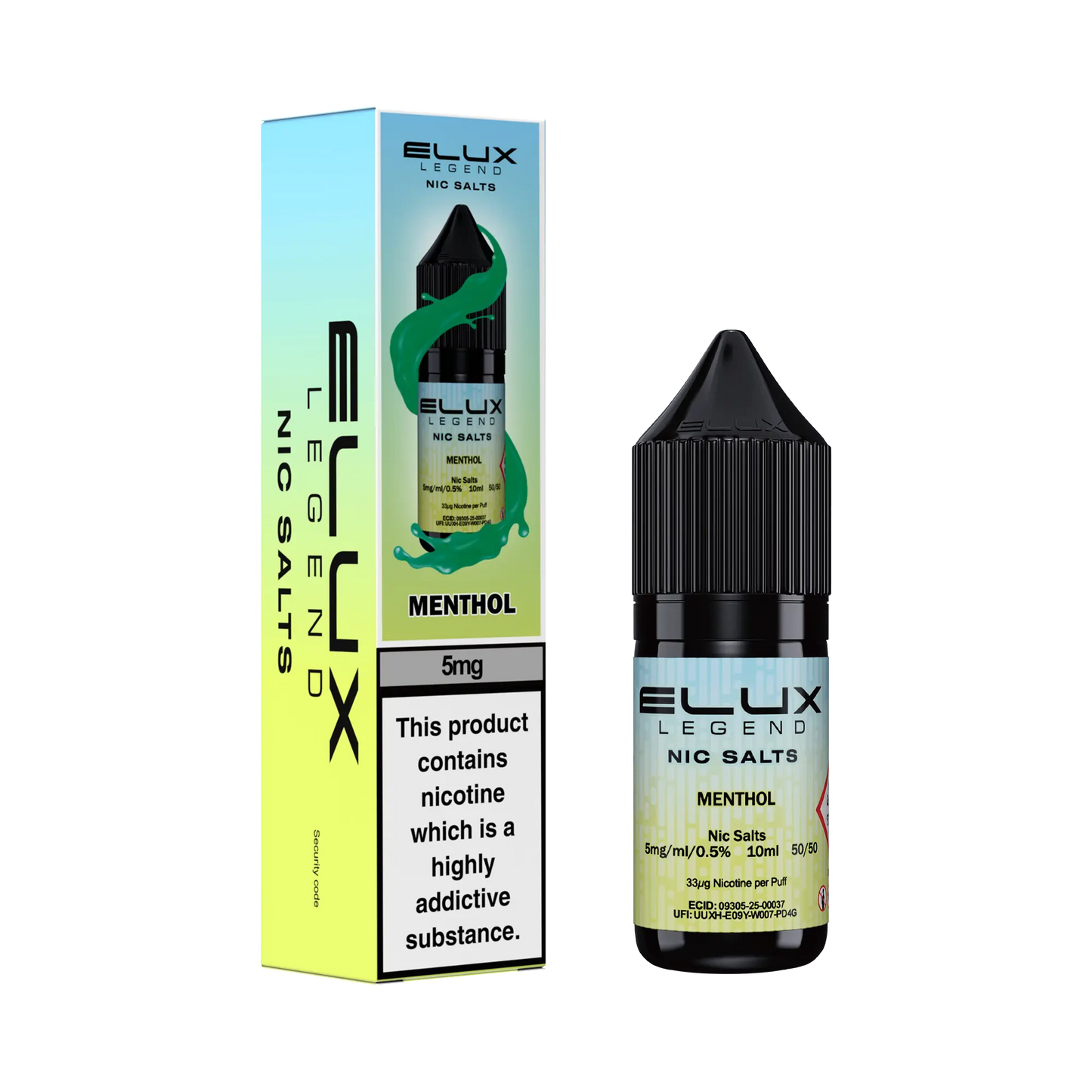 Elux Legend Nic Salts 10ml - 5mg Elux