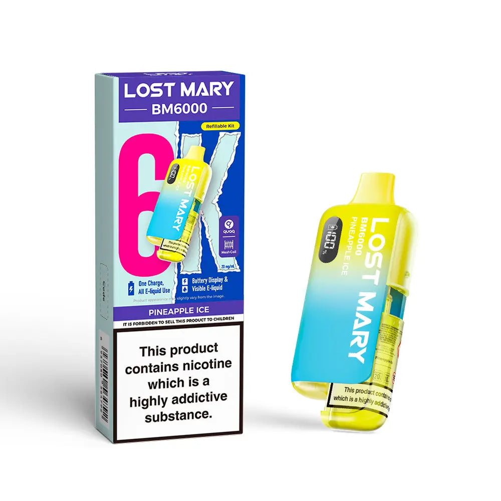 Buy Lost Mary BM6000 Pod Kit Rechargeable Refillable Vape | 6000 Puffs | 20mg Online At The Best Price Buy Lost Mary BM6000 Pod Kit Rechargeable Refillable Vape | 6000 Puffs | 20mg Online At The Best Price