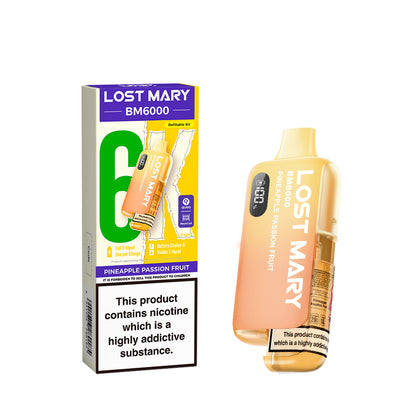 Lost Mary BM6000 Pod Kit – Rechargeable Refillable Vape | 6000 Puffs | 20mg
