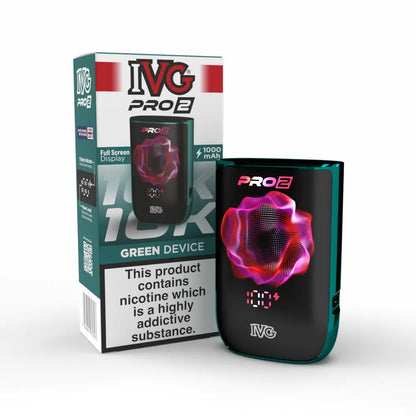 IVG Pro 2 Device Only green pod vape device rechargeable 1000mAh battery IVG Pro compatible