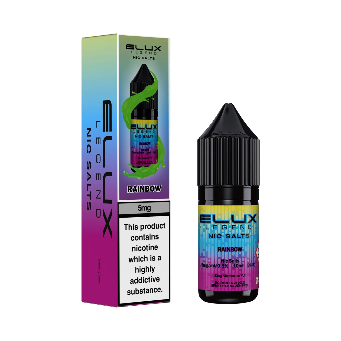 Elux Legend Nic Salts 10ml - 5mg Elux