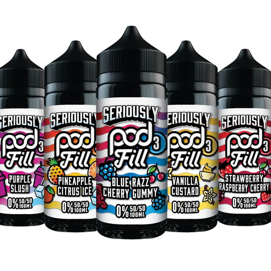 Seriously Pod Fill 3 by Doozy 100ml 50/50 VG/PG E-Liquid Shortfill Doozy