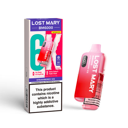 Lost Mary BM6000 Pod Kit – Rechargeable Refillable Vape | 6000 Puffs | 20mg