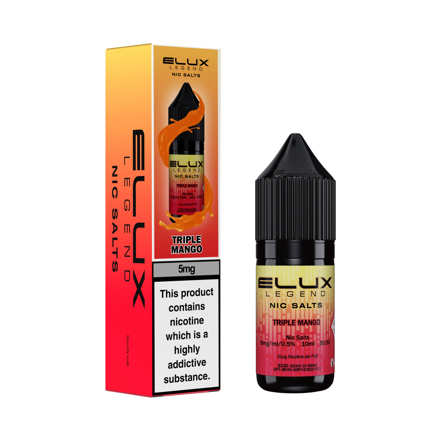 Elux Legend Nic Salts 10ml - 5mg Elux
