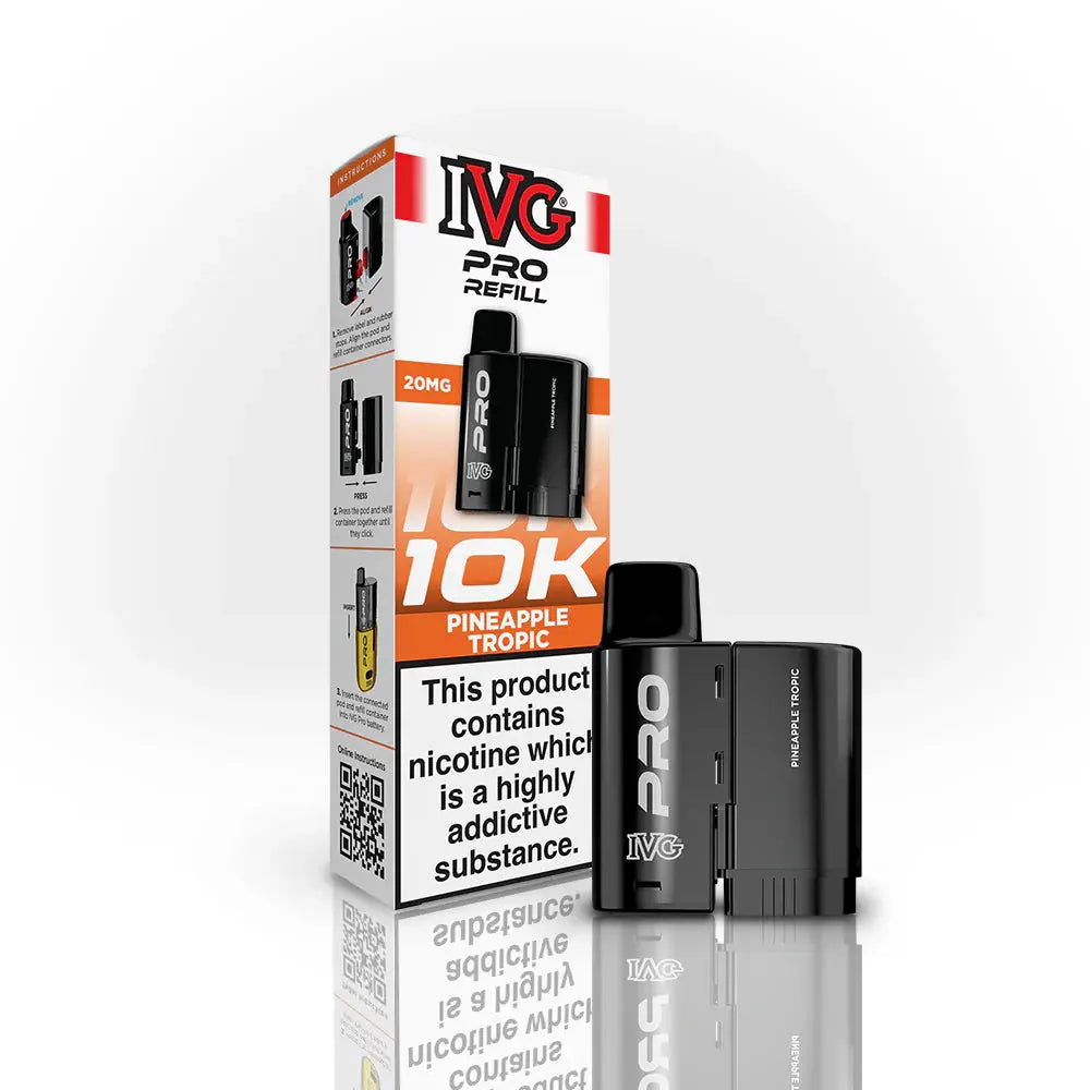 IVG Pro 12 Refill Pods – 2ml + 10ml | Up to 10,000 Puffs | 20mg