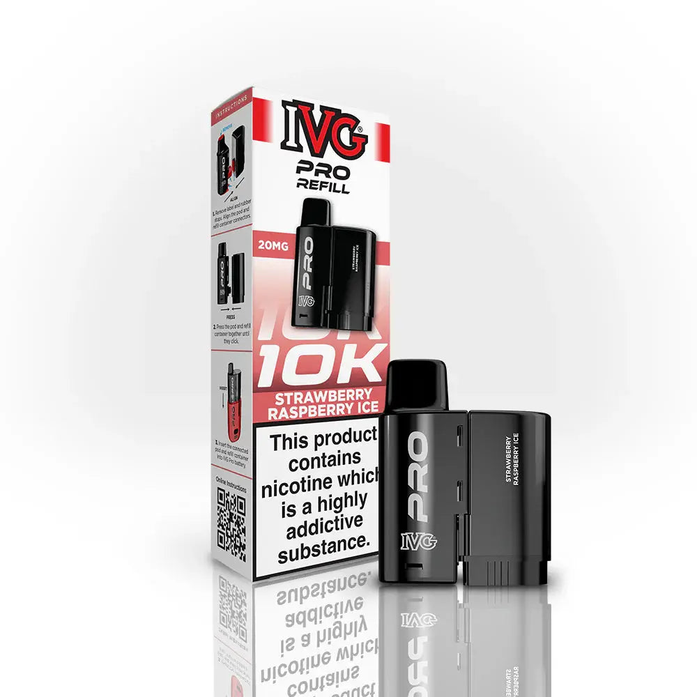 IVG Pro 12 Refill Pods – 2ml + 10ml | Up to 10,000 Puffs | 20mg