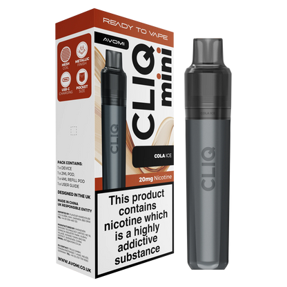 Avomi CLIQ Mini Prefilled Pod Kit (2ml + 4ml) | Upto 3000 Puffs Avomi