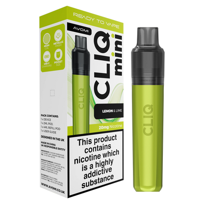 Avomi CLIQ Mini Prefilled Pod Kit (2ml + 4ml) | Upto 3000 Puffs Avomi